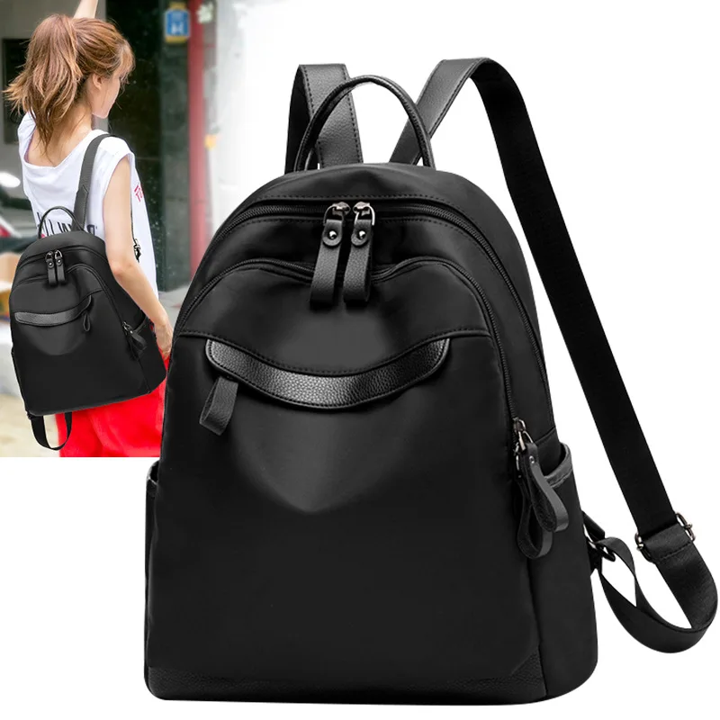 

Anti-Theft Women's Backpack 2025 New Korean Style Versatile Fashion College Wind Wide Belt Single Bag Multi-Functional Bag