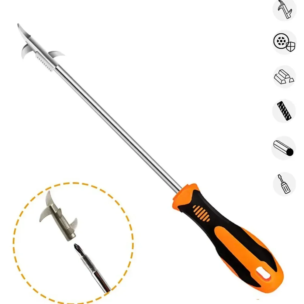 Multi-Purpose Tire Stone Removal Tool,Vehicle Tread Cleaning,Screwdriver Nut Driver Set with fungible Heads,Tire Groove Cleaner