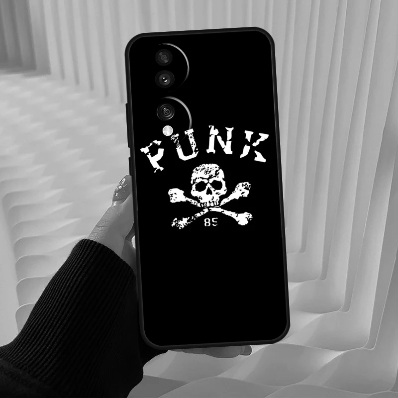 Punk Rock Funda For Honor 70 50 90 Lite X8a X9a X7a X6a X7 X8 X9 9X 8X Magic 5 Pro Magic 5 Lite Case