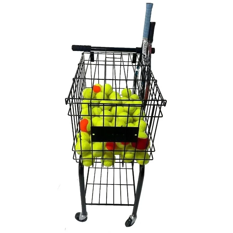 

tennis coach tennis loading cart pick up basket