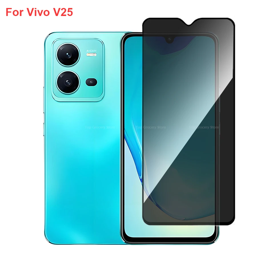 

For Vivo V25 Anti Spy Privacy Tempered Glass Screen Protector Compatible For VivoV25 Full Cover Screen Phone Film