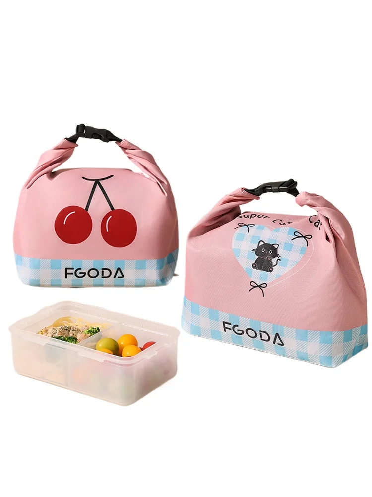 

«Изолированная сумка для обеда – герметичная и портативная для офиса/школы (милый дизайн)