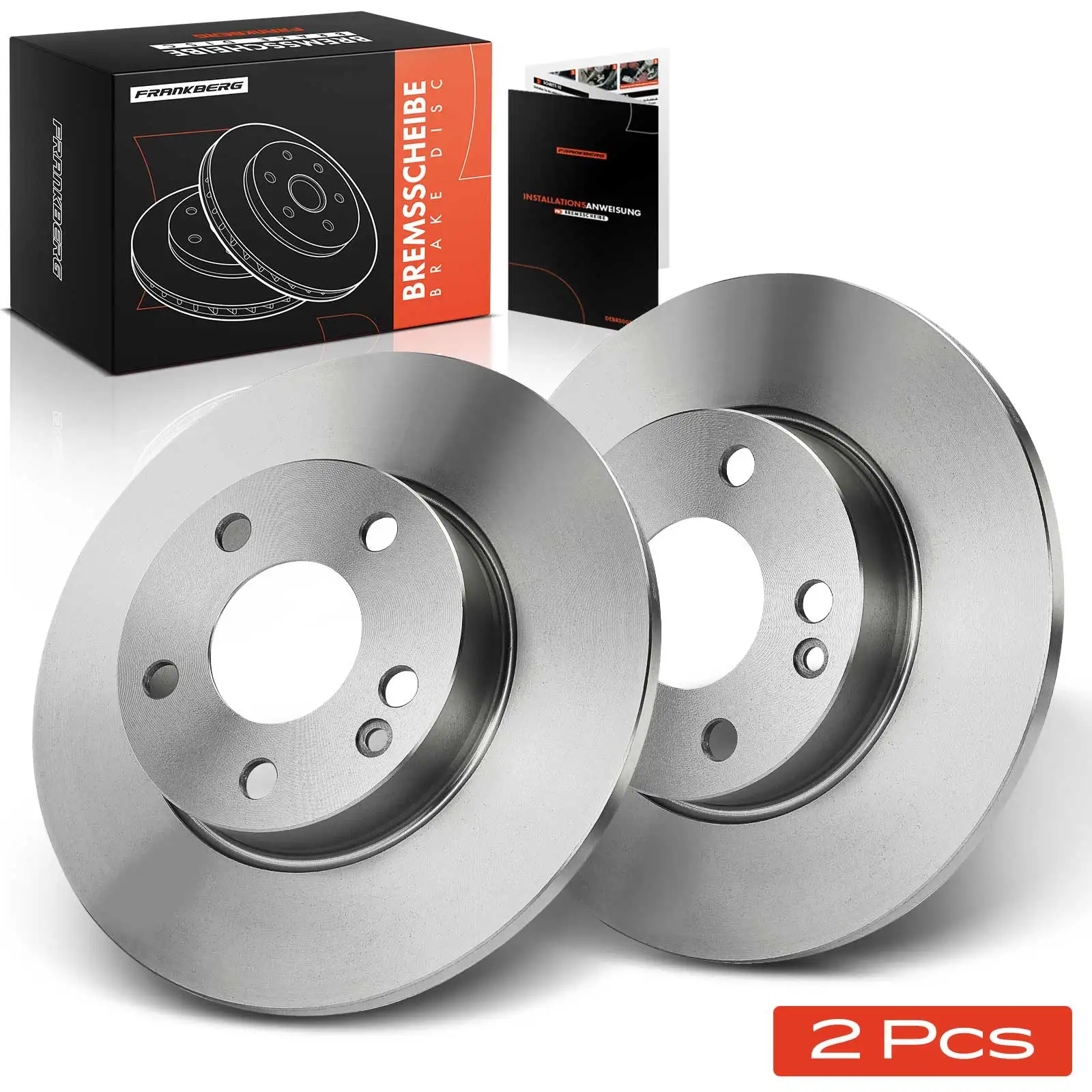 Frankberg 2X Disques de frein avant pour Mercedes-Benz Classe A W169 1.5L 2.0L 2004-2012 2004-2012 A1694210012 1694210012