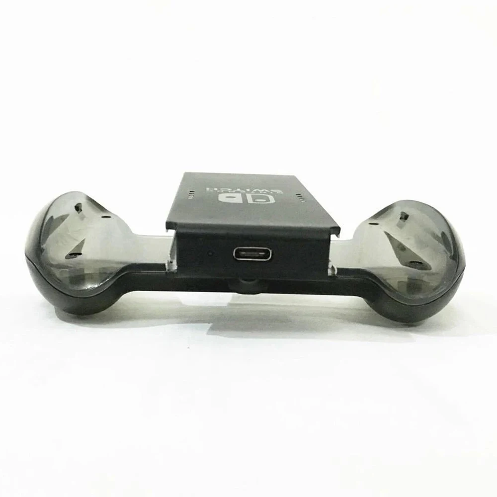 ที่ชาร์จมือจับแบบยึดสวิตช์สำหรับ NS ของแท้ใหม่ที่ชาร์จสำหรับตัวควบคุม Joy-CON พร้อมสาย USB สีดำใส