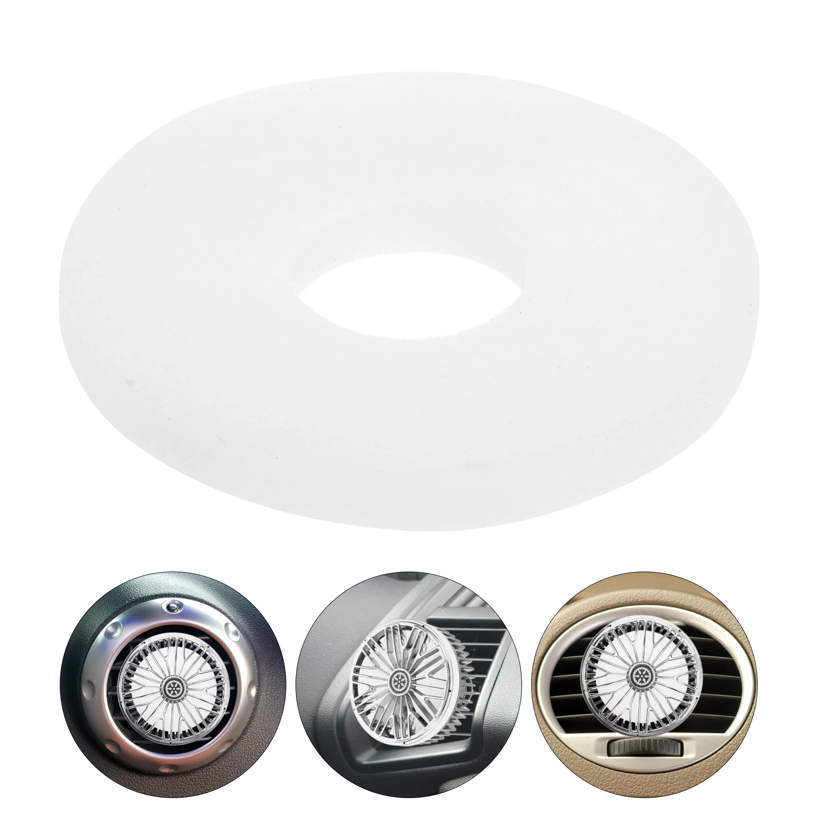 

5pcs Tablets Solid Cologne Scent Pads Air Vent Clip Freshener Replacement Longlasting Odor For Vehicle Use Solid