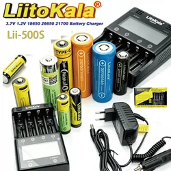 Liitokala LII-600 LII-500 LII-500S LCD Battery Charger 3.7V 1.2V 18650 26650 21700 with Capacity Test And Touch Control