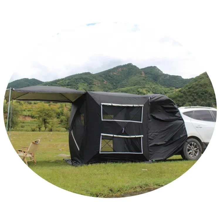 Factory Price Car Rear Awning Outdoor Portable Camping Car Rear Tent Multi-Person Rainproof Pergola Camping Canopy Tent custom