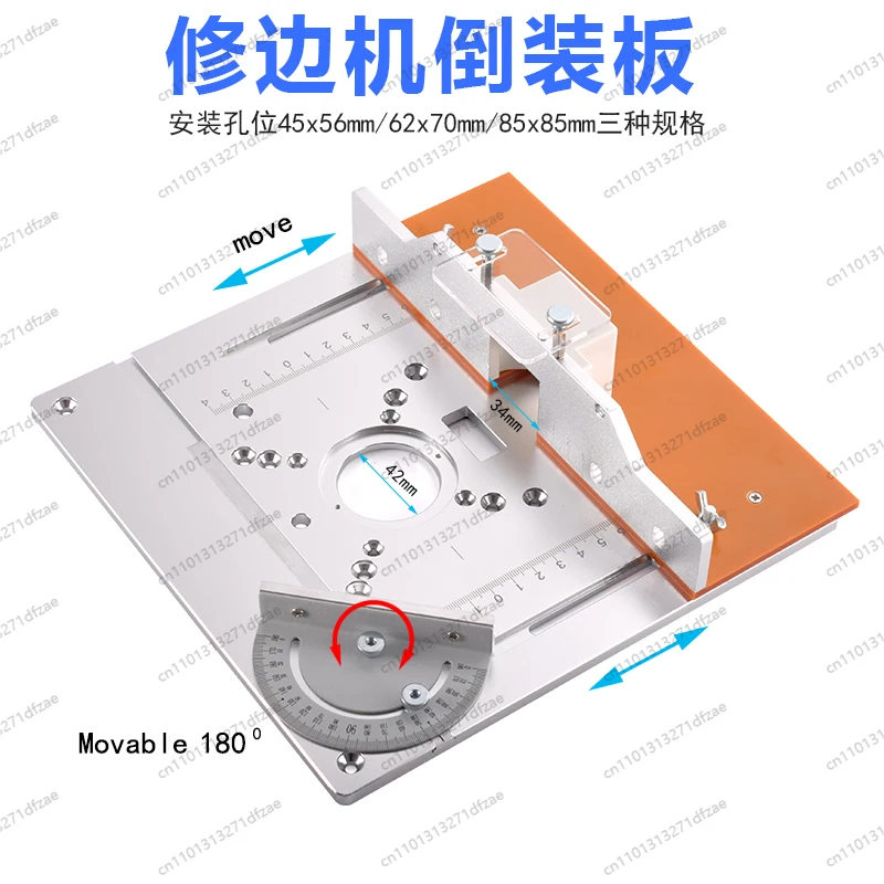 Meja Kerja Kayu Bakelite Multifungsi dengan Fitur Flip-chip, Pengangkat, Pemotong Chamfer, Pembuat Slot, dan Gergaji Panel Aluminium