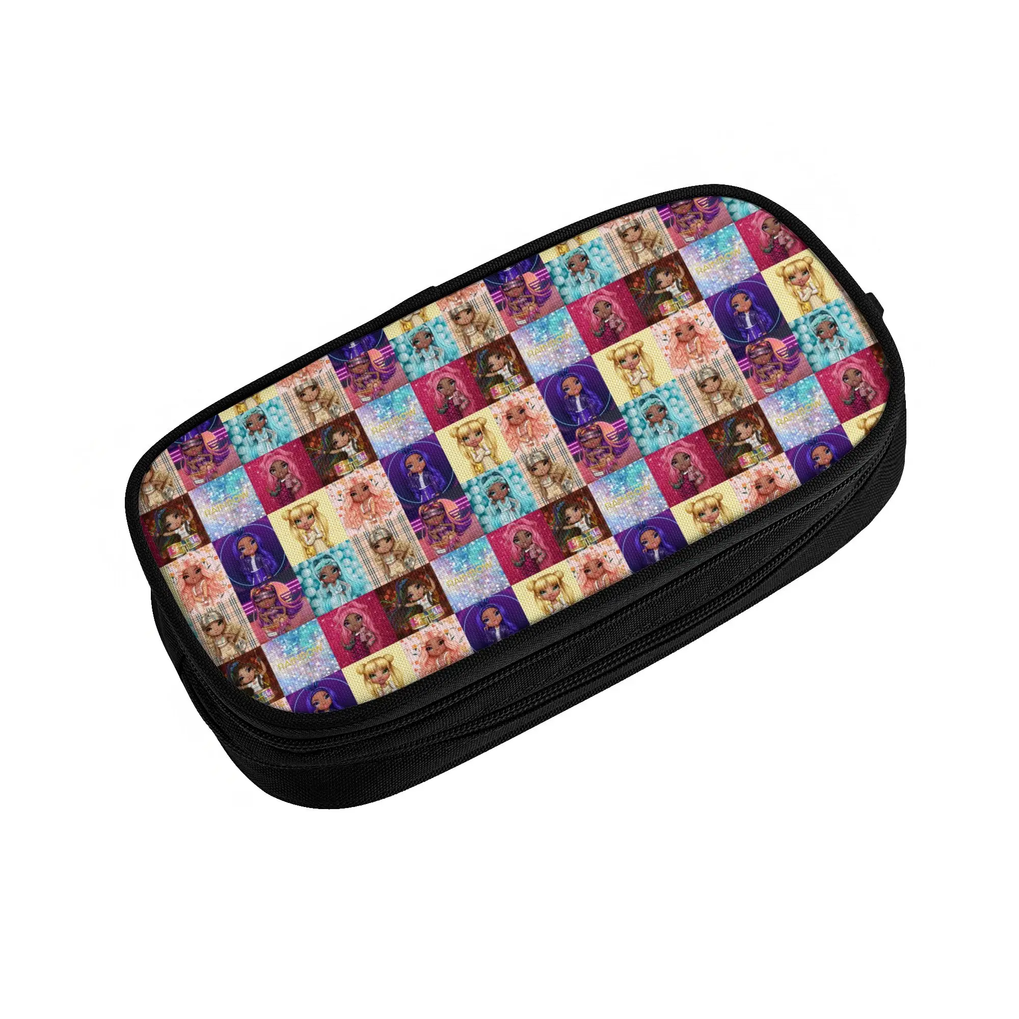 Pencil Cases for R-Rainbows Lovely Fashion Doll H-Highs Boy Girl Large Storage Cartoon Anime Tv  Pen Box Bag School Accessories