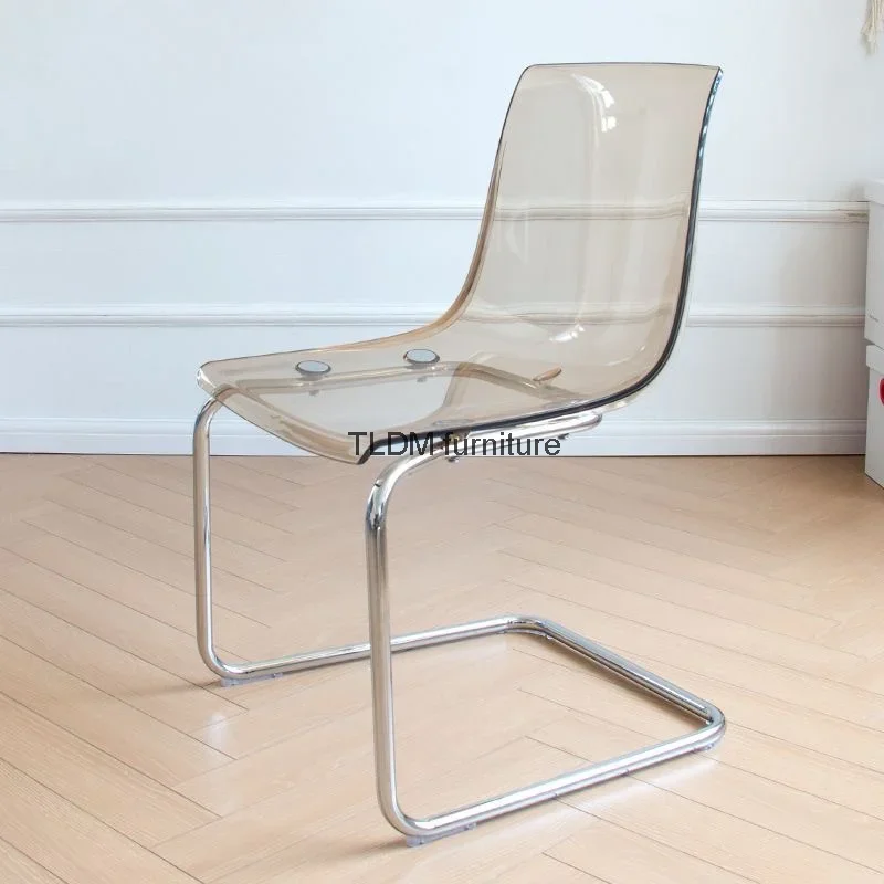 Apartamento Designer Diining Chair Nordic Acrylic Minimalist Modern Dining Chair Household Clear Silla Comedor Home Furniture