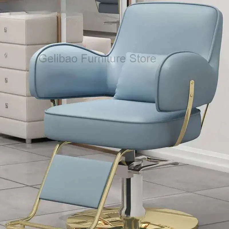 

Ergonomic Chair Salon Hydraulic Pump Reclining Hairdresser Barber Toilet Professional Armchairs Aesthetic Hairdressing Makeup