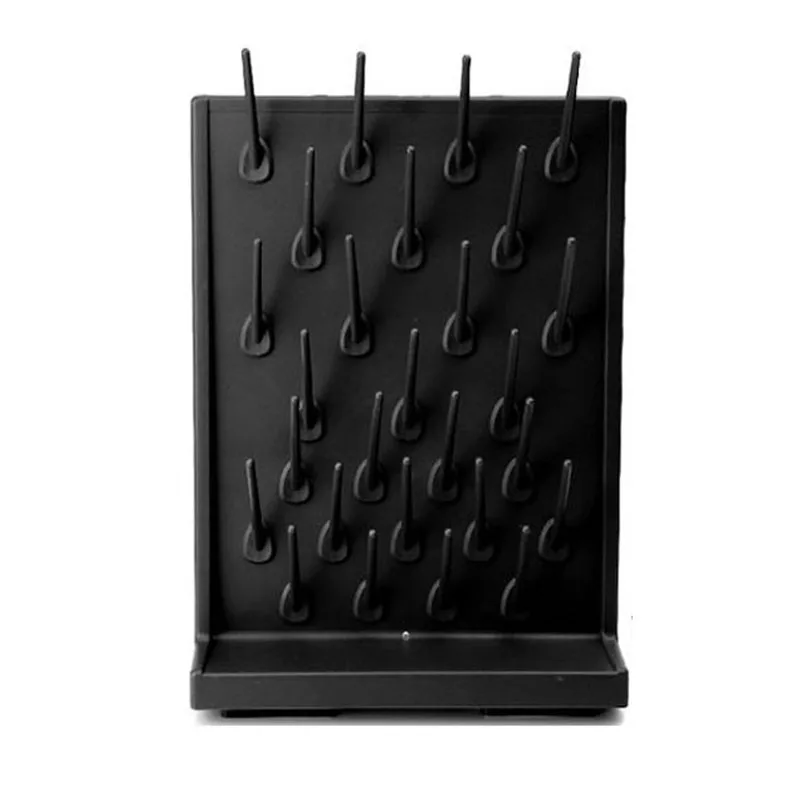 Estante de drenaje de 27 varillas, soportes para vasos de laboratorio y Hospital, estante de secado ajustable de doble cara PP, estantes de drenaje de alta densidad