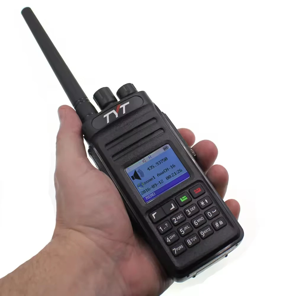 

New Model MD398/MD-398 DMR Digital Handheld Two-way Radio/walkie Talkie Speaker IP67 10 W 400- 470 MHz Mototrbo Tier I & II