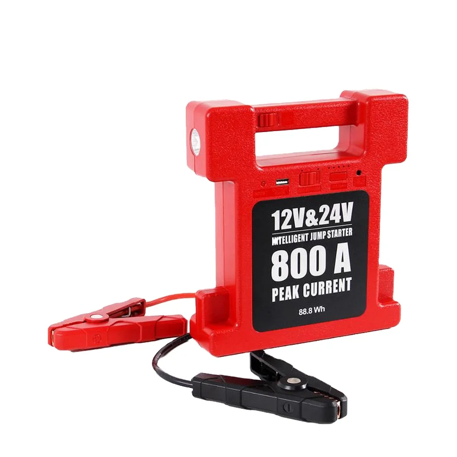 top quality 24000mah 12v 24v multi-function battery booster for car truck emergency car jumpstarter