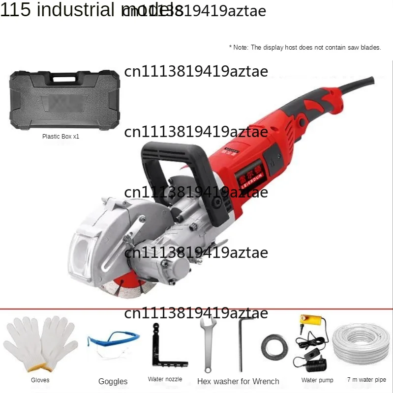 5800W Dust-Free Wall Chaser for Hydropower Installation, Cement Wall Grooving Machine for Electrical Concealed Wiring
