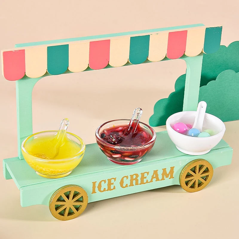 1PC Simulation Food Toy Glutinous Rice Balls Eight-Treasure Porridge Doll House Crafts Small Ornaments Kids Pretend Toys