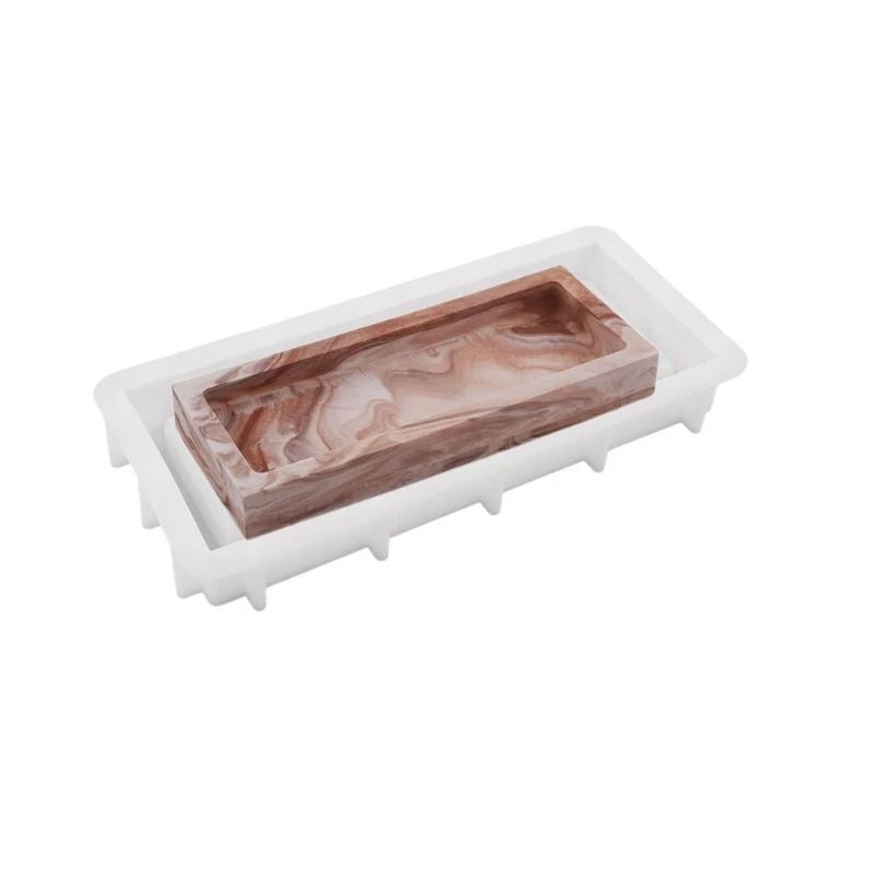 Resin Tray Mold Silicone Rectangle Dish Mold DIY Jewelry Holder Decorative Tray Drop shipping