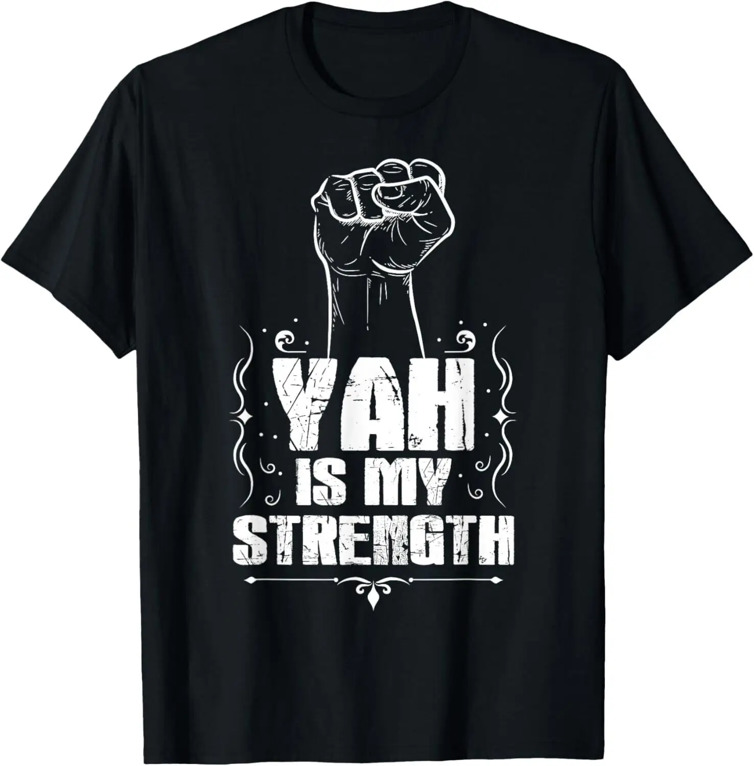 Hebrew Israelite Clothing Yah is Strength Judah Torah T-shirt Gift unisexes short-sleeved crewneck comfortable top