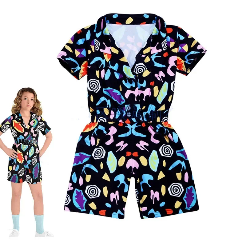 Strange Thing Jumpsuit For Teen Girl Romper Summer Halloween Kid Print Casual Overalls Children Casual Clothing