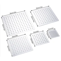 BAKALA Freeshipping Bagno In Acciaio Inox Doccia a Pioggia testa Quadrata A Pioggia Soffione doccia Ultra-sottile Doccia a Pioggia senza braccio