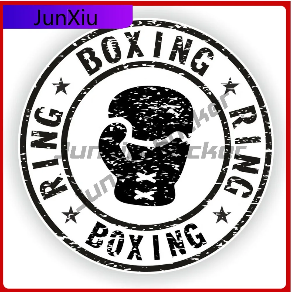 Boxing Ring Sports Vinyl Sticker Round Seal Anti Scratch Decals Decorative Suv Motorcycle Caravan Sticker Funny Refit Decoration