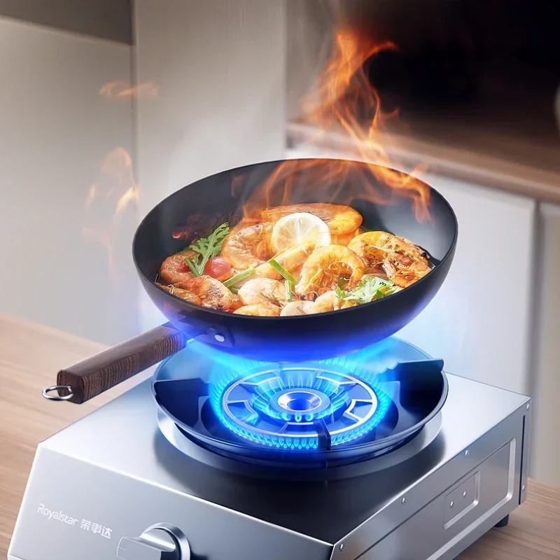 Газовая плита, бытовая настольная жестокая огонь, одинарная плита с природным сжиженным газом, энергосберегающая одинарная плита с одной головкой