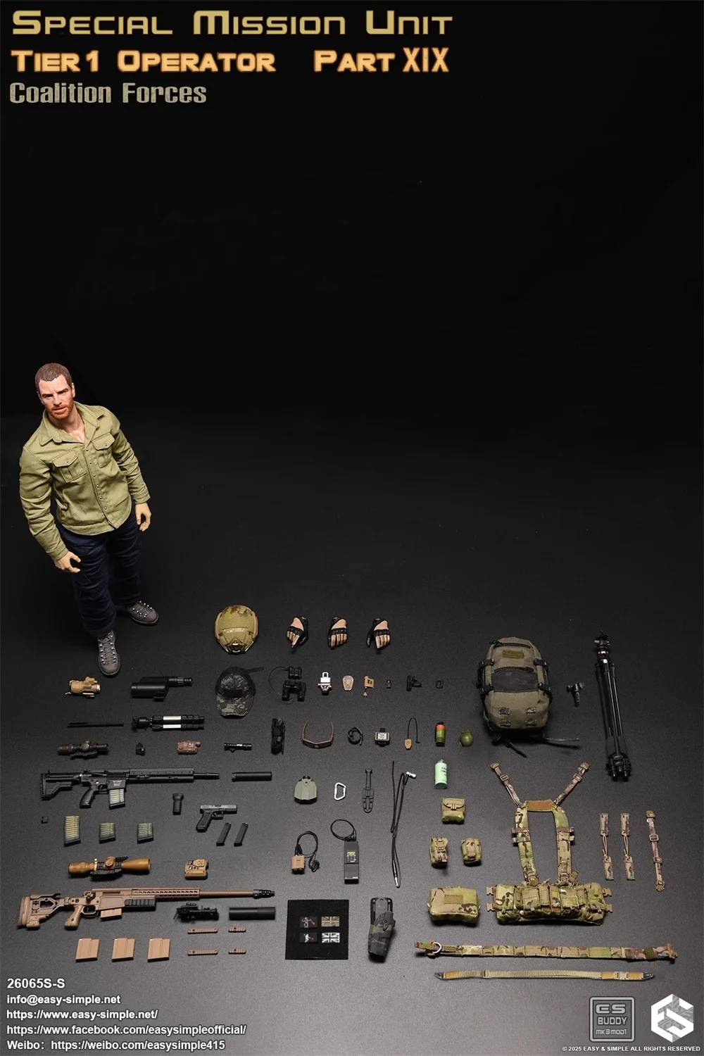 Limited Version 1/6 EASY&SIMPLE ES 26065SS US. Special Mission