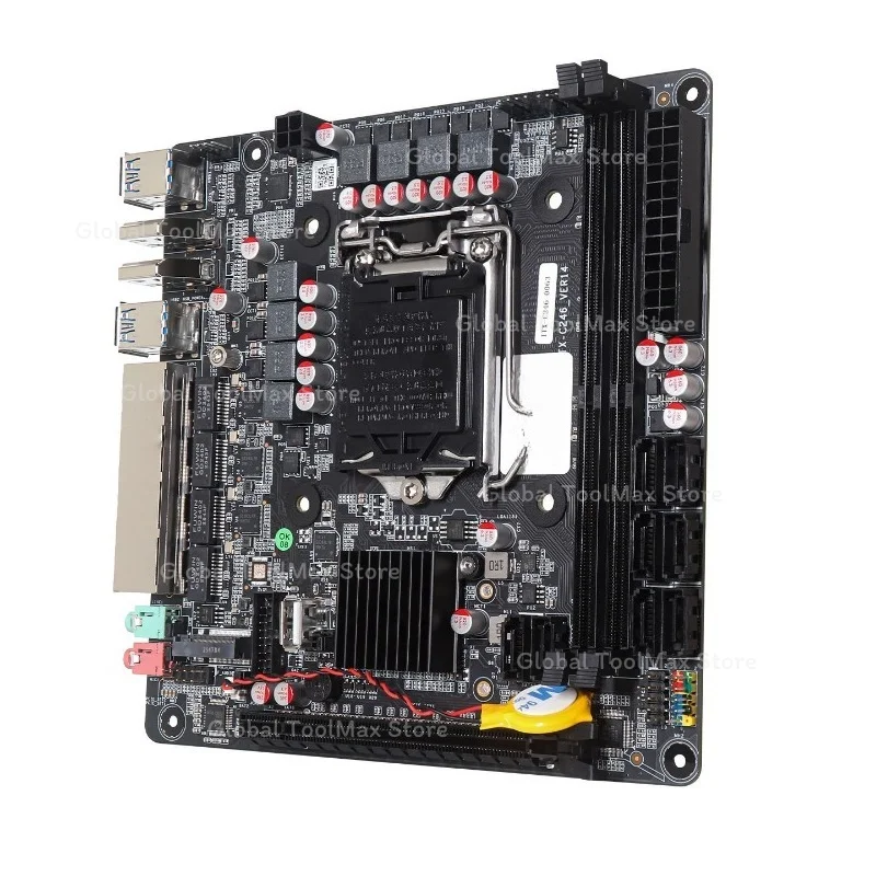 Mini Itx Dual 2.5G Nas Motherboard - Carte mère Mini ITX C246 LGA1151,
