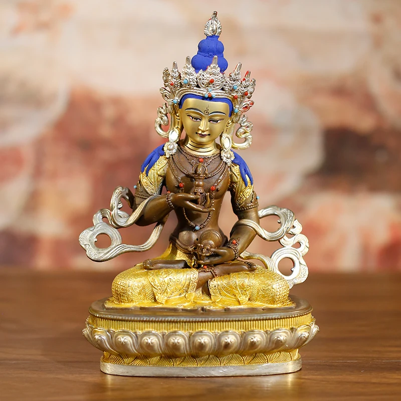 GOOD quality Gilding Buddha statue Asia Nepal temple bless safe healty luck Vajrasattva bodhisattva