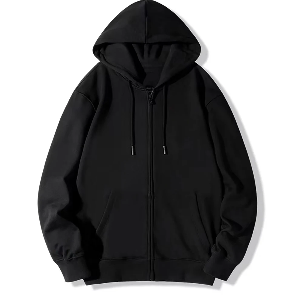 Men Women Hoodies Jacket Casual Long Sleeve Zip Hooded Sweatshirts Y2k Harajuku Cardigan Men Jacket Tops