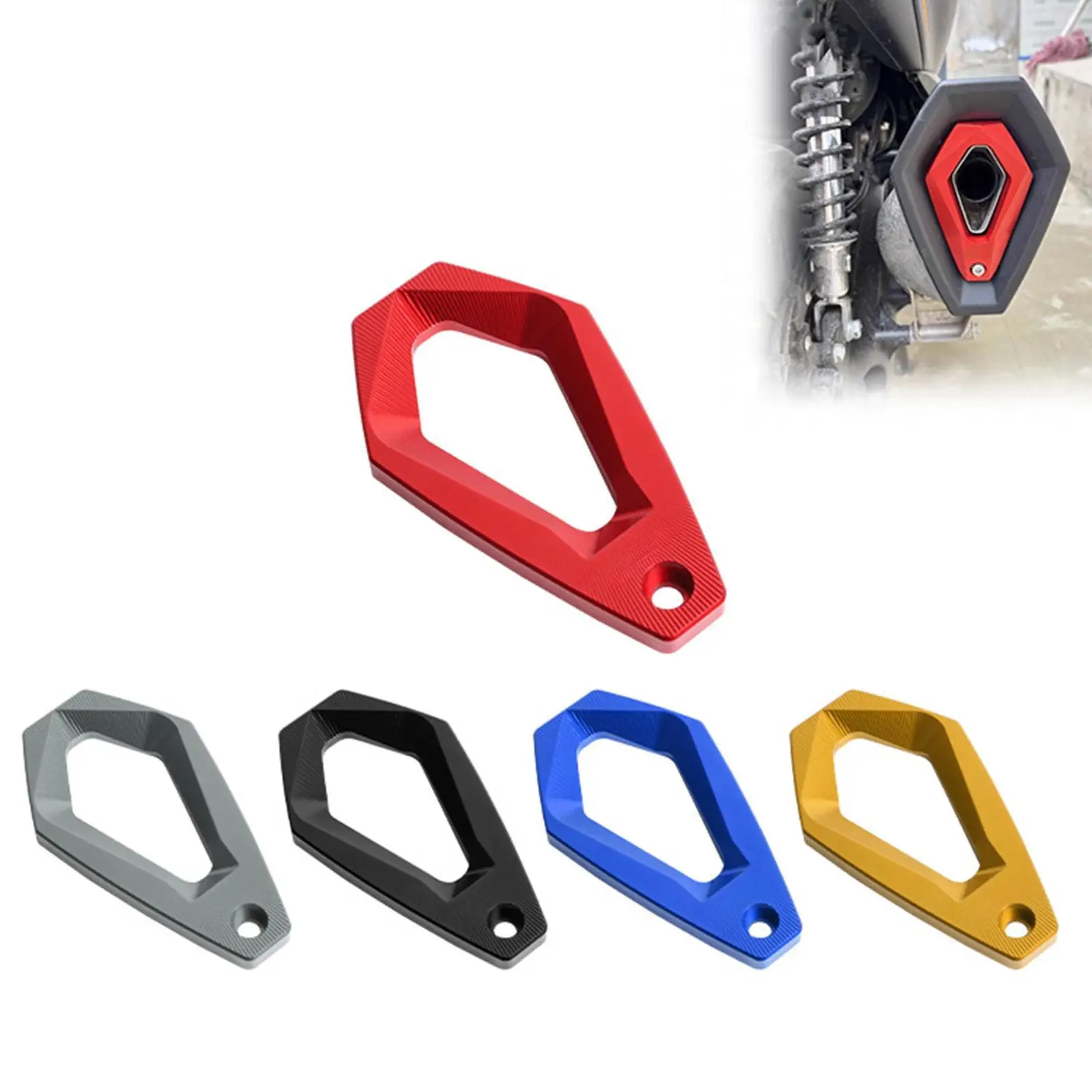 

Motorcycle Exhaust Pipe Trim Professional Sturdy Replacement Decoration Decorative for Zontes 368G 368D 368E 368M 368K 501G