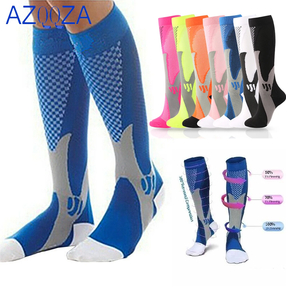 Golf Sport Männer Frauen Kompression Socken Für Fußball Anti Müdigkeit Schmerzen Relief 20-30 Mmhg Kompression Socken Fit Für sport Socken