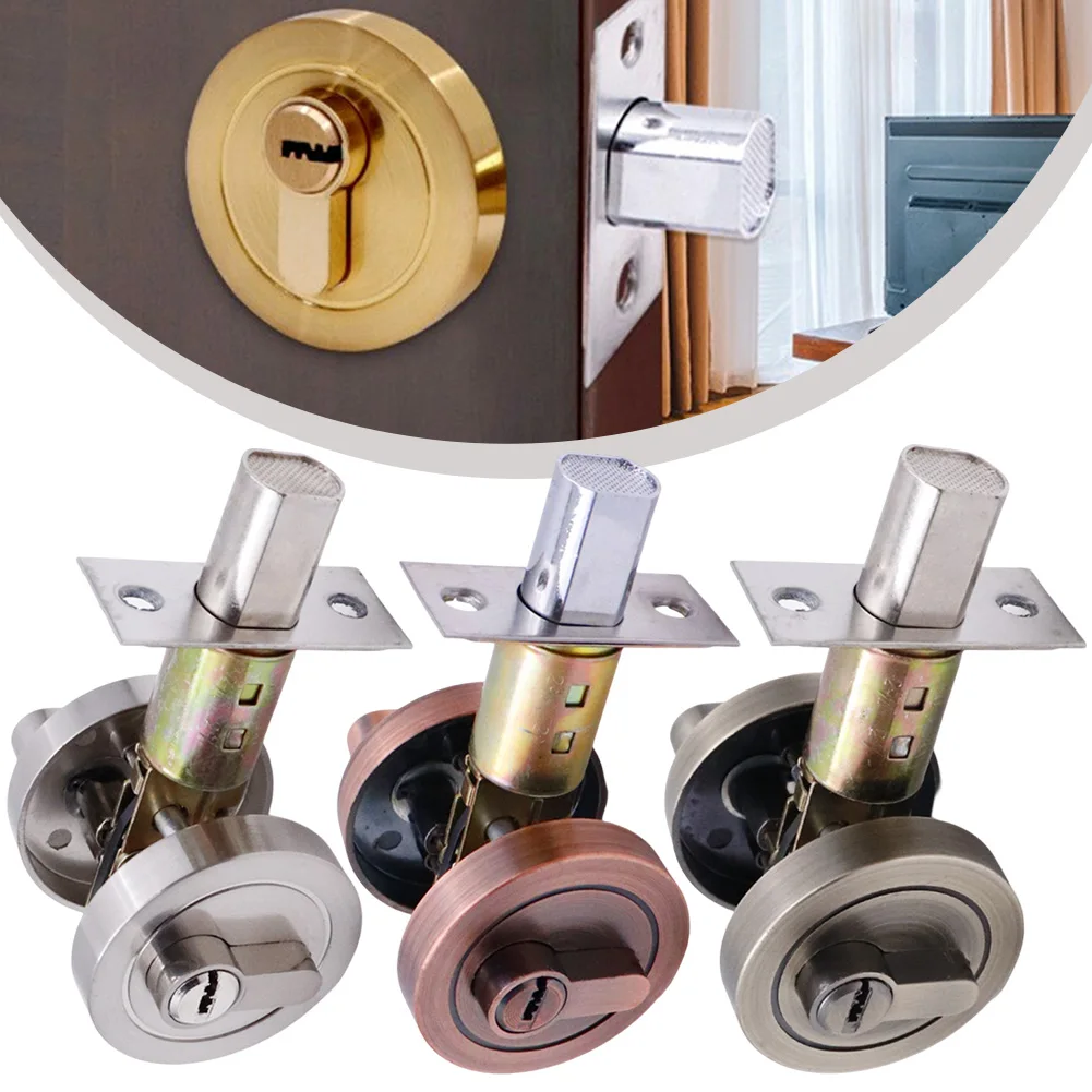 Indoor Door Lock Concealed Lock Anti-theft Solid Lock Internal Rotary Button Simple Installation As Shown In The Picture