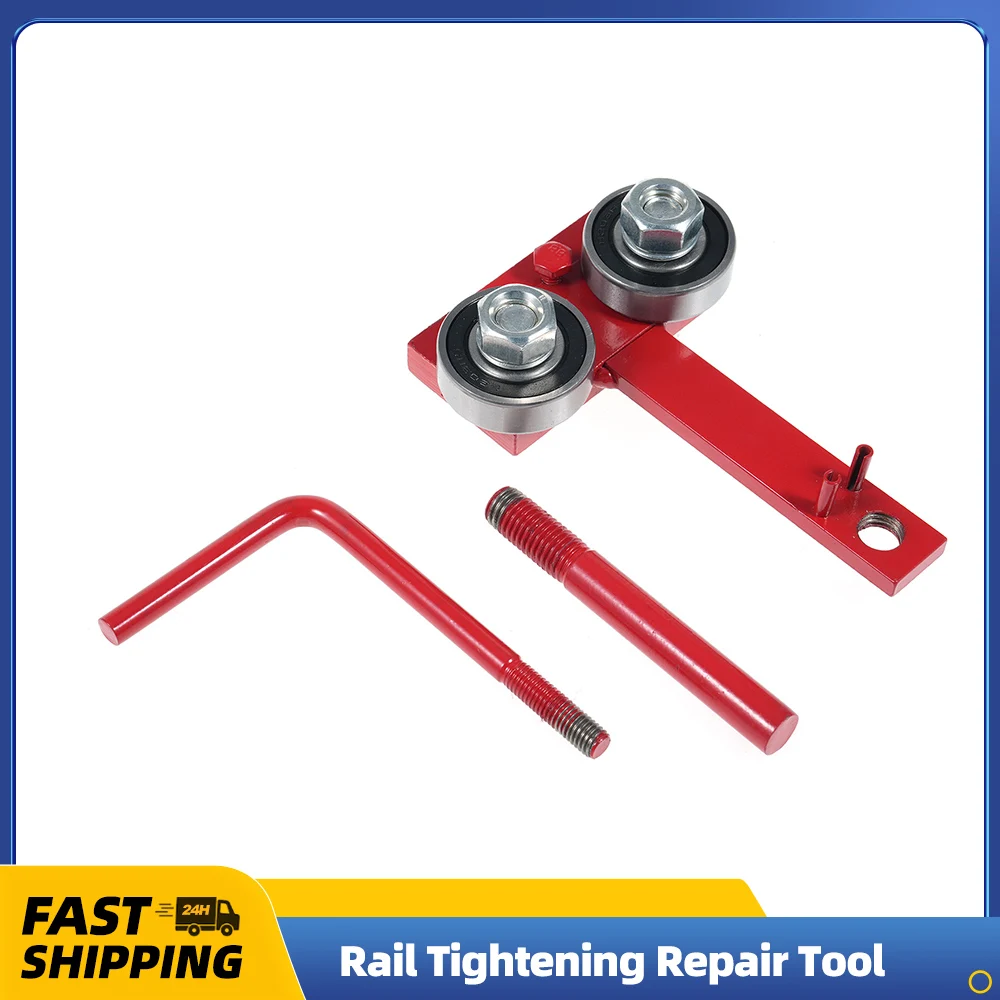 Chainsaw Bar Rail Tightening Repair Tool Metal Bar Rail Closer Tool Adjustable Fit Different Gauge Bars Trues Up Bar Rails