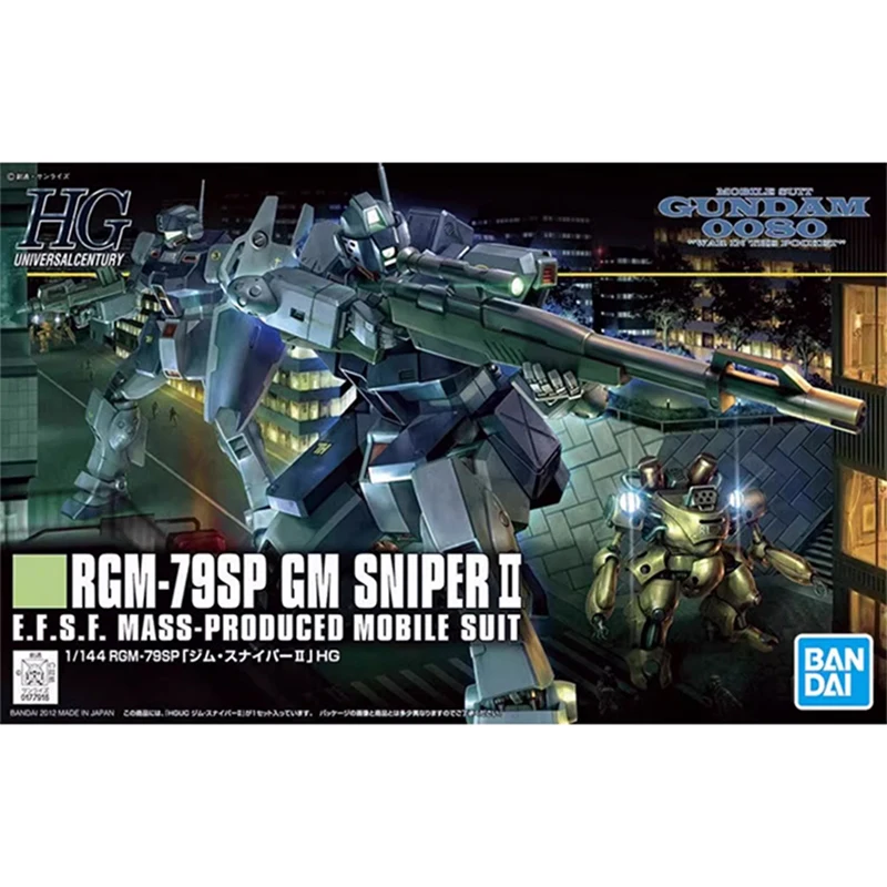 

Original Wanda Gundam HGUC 146 1/144 RGM-79SP GM SNIPERII anime character robot assembled model toy boy gift