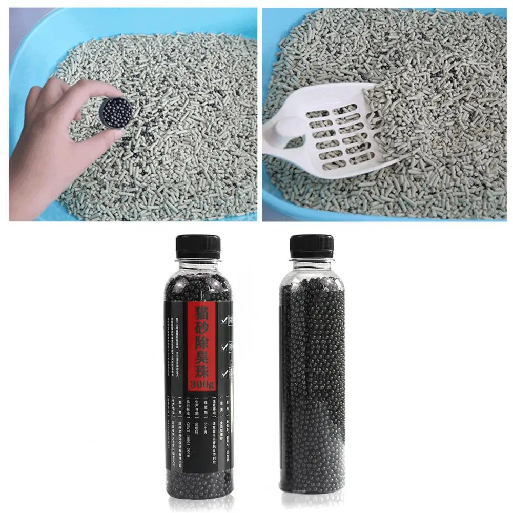 

300g Litter Deodorant Beads Smell Removal Good Absorption Bead Shape Cat Excrement Fresh Deodorants for Kitty