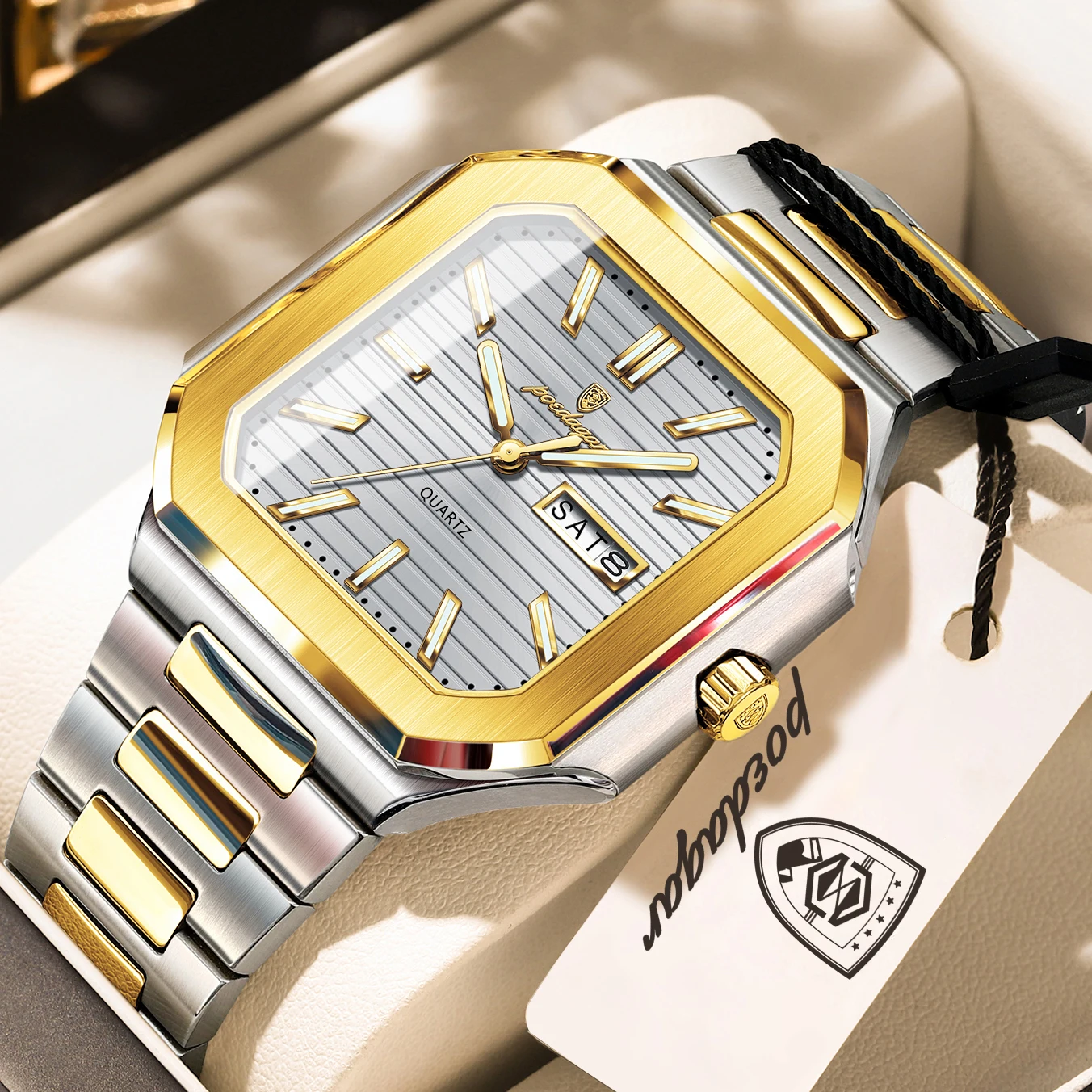 Men's Business Waterproof Luminous Date Week Watch