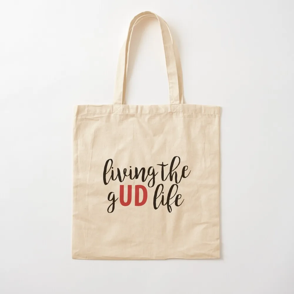 

Living the gUD Life, University of Dayton, UD Tote Bag eco pack hand bags shopping bag Canvas Tote Bag