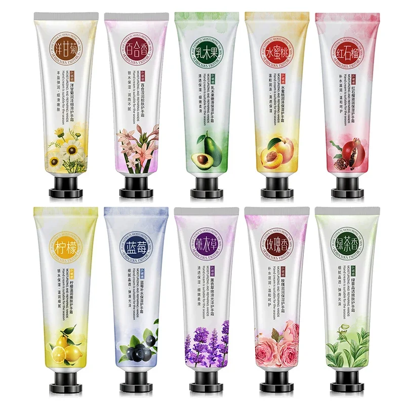 Mini Moisturizing Plant Extract Fragrance Hand Cream Hand NailsSkin Care Lotion Repair Anti-cracking High-grade Nourishing TSLM1