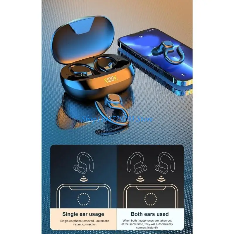 

Y2GD Wireless Earbuds, Sports Bluetooths Headphones, 40Hrs Playtimes Ear Buds with LED Power Display, Noise Cceling Headsets