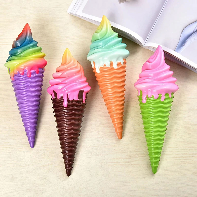 1PC Simulation Stress Relief Xmas Gift Toy For Kids Squishies Colorful Ice Cream  Slow Rising Soft Creative Squeeze Toy