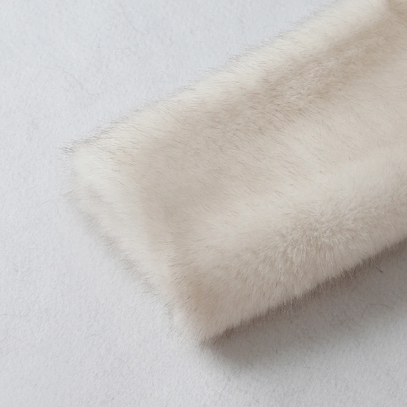 Neo Mint Slouchy Chic Gradient Long Eco Faux Fur Coat Women Winter Thick Warm Fluffy Fox Fur Jacket Brand Fashion Girls Overcoat