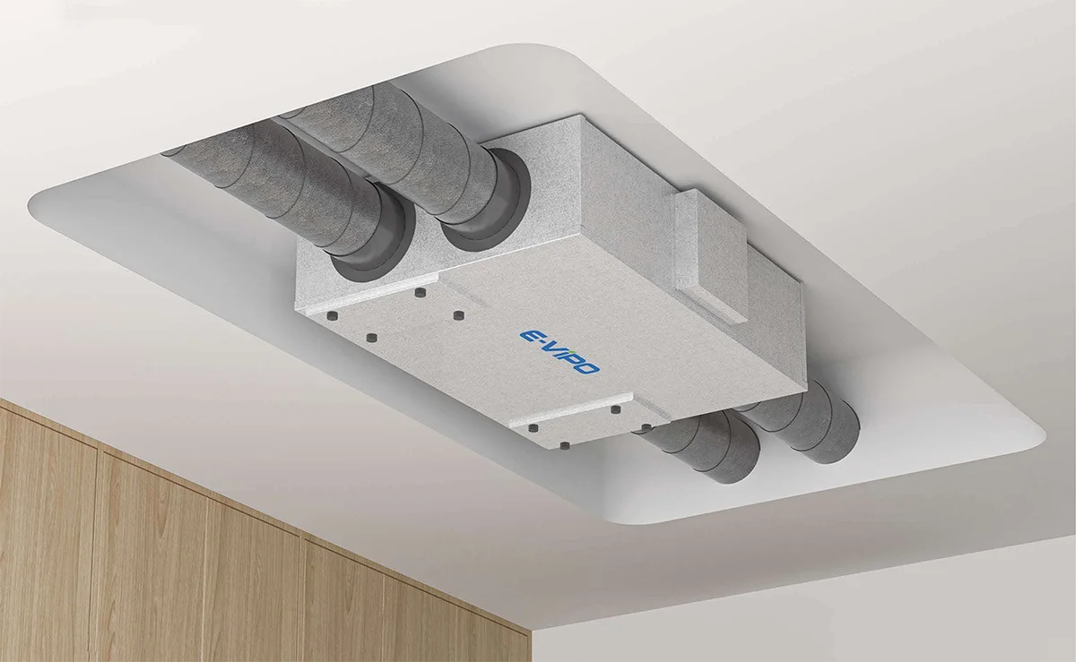 Residential Commercial Hvac Ventilation System MVHR  ERV Heat Recovery Ventilator Air Recuperator Ventilation System