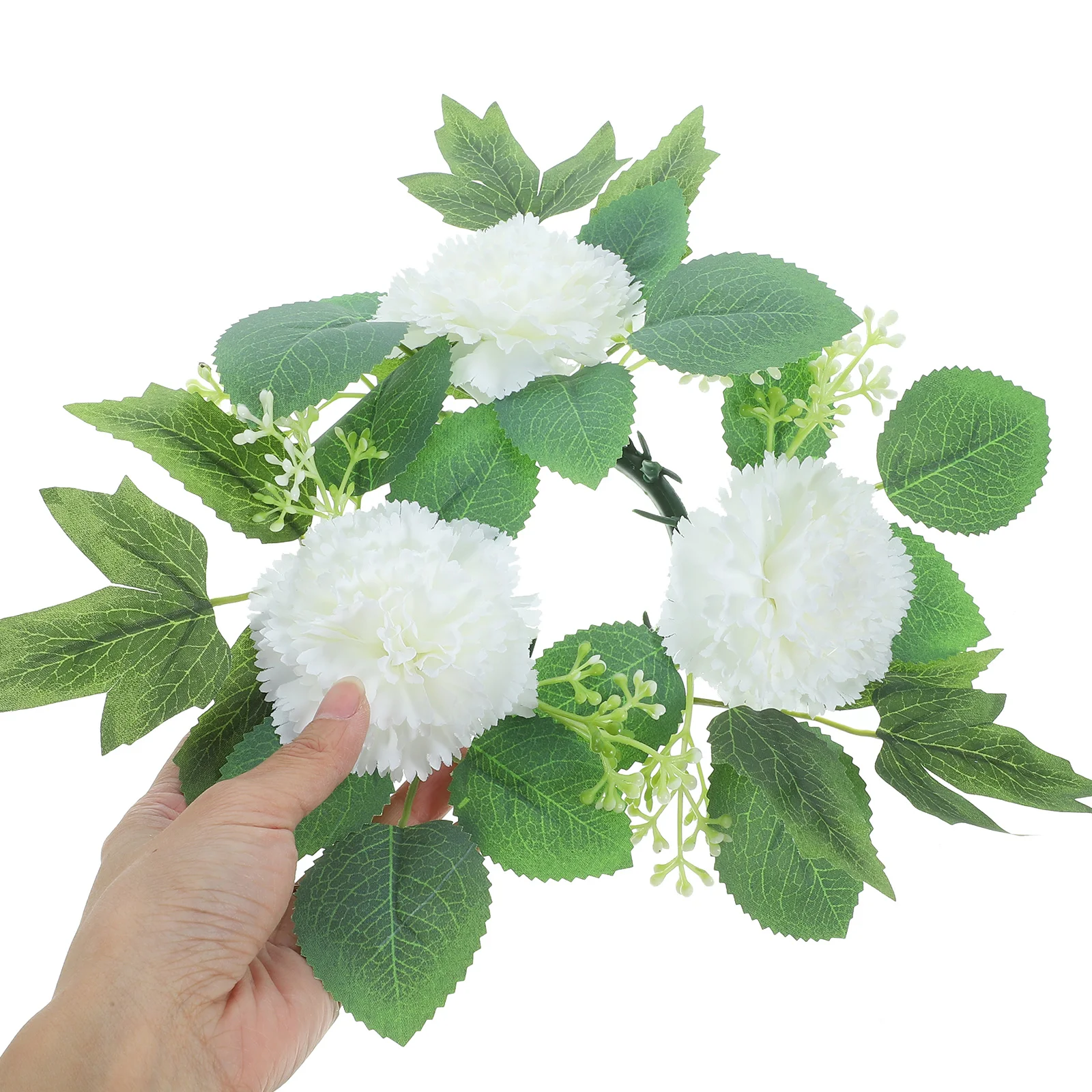 

Artificial Flowers Ring Realistic Flower Wreath Wedding Valentine Table Centerpiece Decorative Rings for Pillars