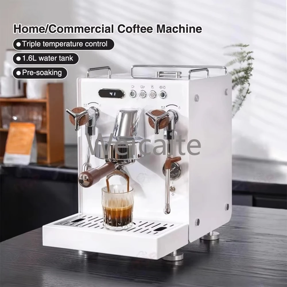 

Espresso Semi-automatic Commercial Coffee Maker Stainless Steel Professional Milk Frother Household