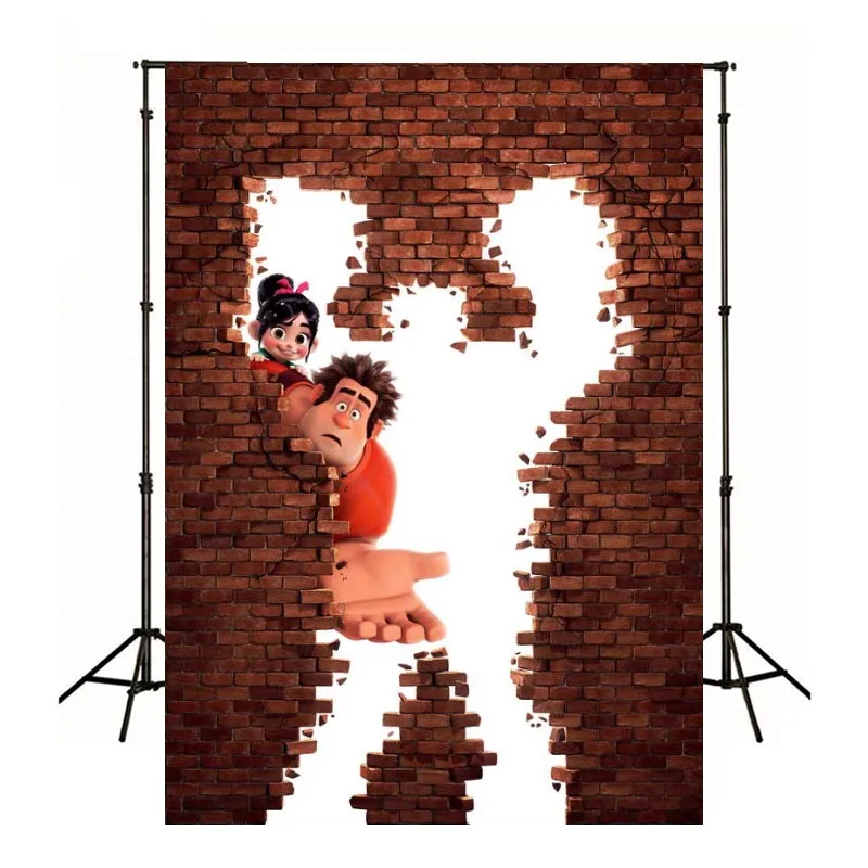 

Wreck-It Ralph Baby Shower Photo Backdrop Background For Photography Kid's Birthday Party Decoration Props Supplies Customize