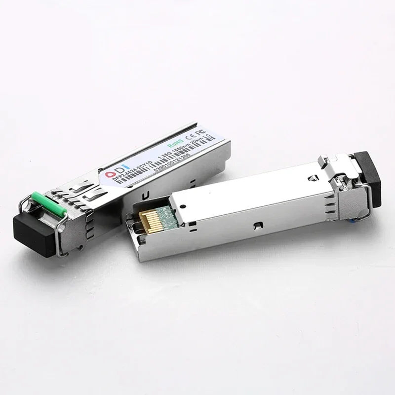 LC SFP Fiber optic module Industrial grade -40~+80 Celsius 1.25G20KM 1310/1550nm Single-SFP compatible with Mikrotik Cisco