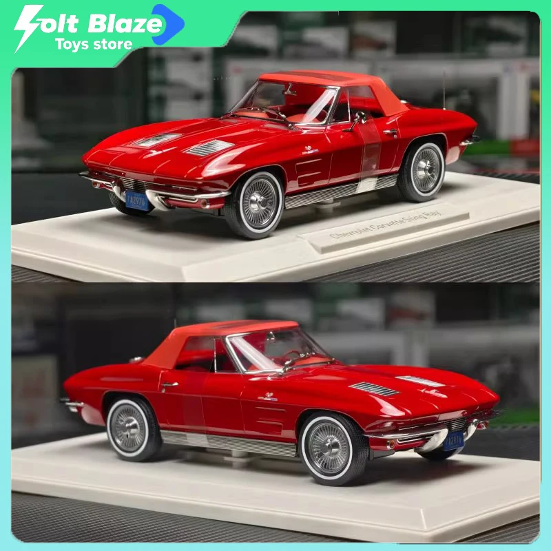 

NOREV 1/18 Chevrolet Corvette Stingray 1963, модель автомобиля, имитация статического литья под давлением дисплея, автомобильная коллекционная модель автомобиля из сплава для мальчика