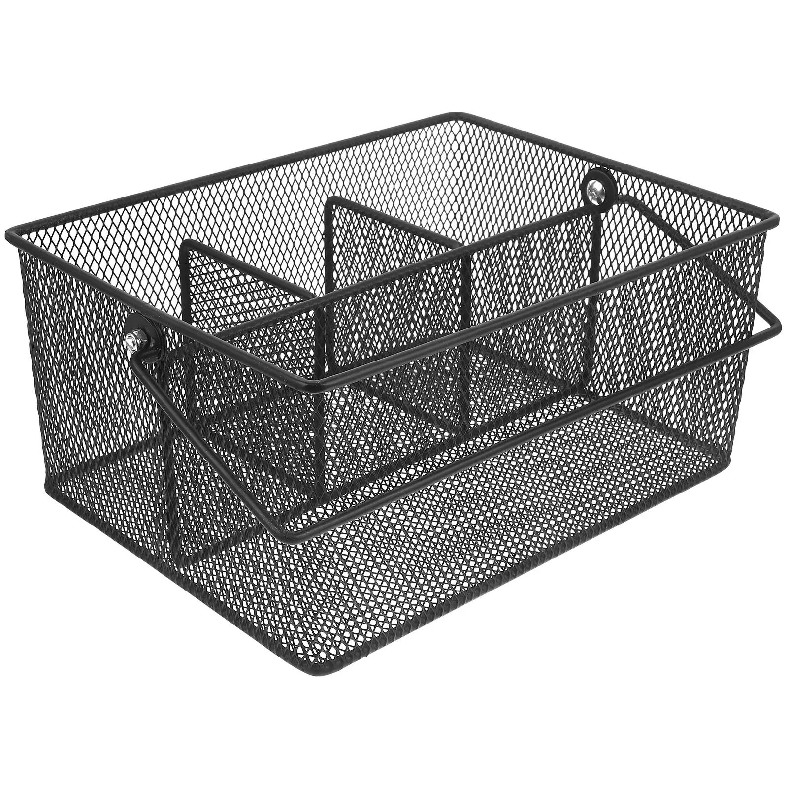 

Iron Cutlery Tableware Utensil Drying Rack Basket Black Knife Fork Spoon Organizer Compact Kitchen Storage
