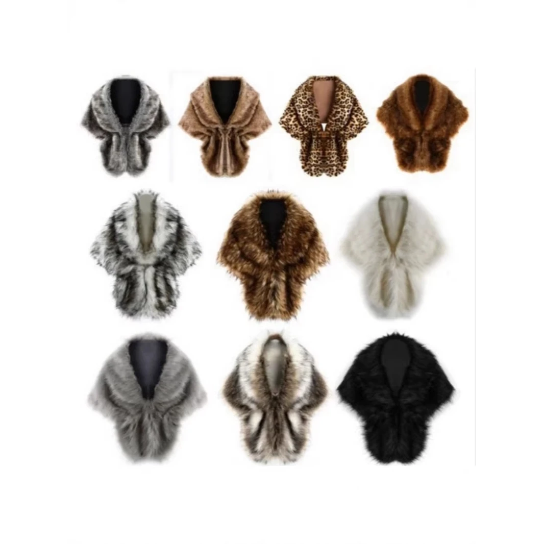 Wedding Artificial Fur Shawl Cotee Rabbit Coat Women's Jacket Coat Short Style No Sleeve European Style Whole Skin Leather